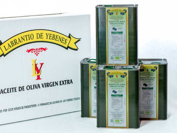 PACK 4 LATAS DE 3 Litros de Aceite de Oliva Virgen Extra ECOLÓGICO